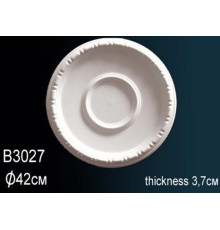 Розетка потолочная Perfect полиуретановая гладкая 330 мм B3027