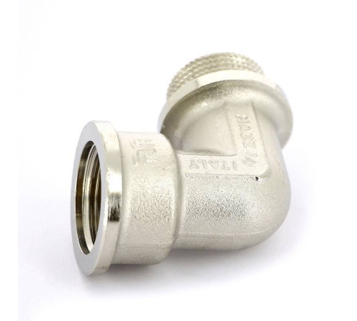 Угольник 90° НВ с упором Tiemme никелированный 1 1500291