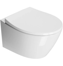 Унитаз подвесной безободковый GSI Modo Swirlflush 520x370 мм белый глянцевый 9816FR511