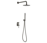 Душевой комплект встраиваемый Boheme Uno gun metal 464-GM