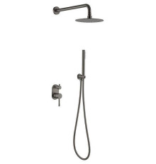 Душевой комплект встраиваемый Boheme Uno gun metal 464-GM