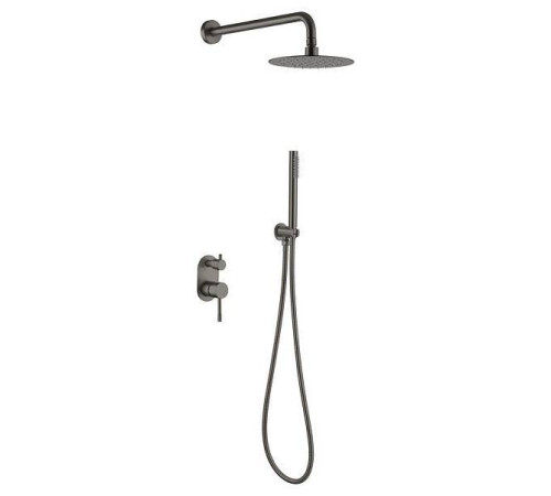 Душевой комплект встраиваемый Boheme Uno gun metal 464-GM