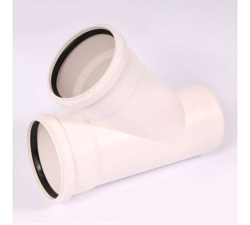 Тройник канализационный REHAU RAUPIANO PLUS 110/110/45° 122984