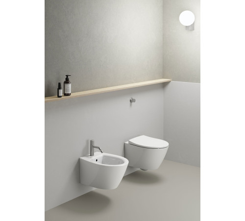 Унитаз подвесной безободковый GSI Modo Swirlflush 520x370 мм белый глянцевый 9816FR511