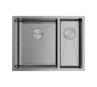 Кухонная мойка OMOIKIRI Taki 58-2-U/IF-L-IN 58,5x44 см нержавеющая сталь 4993768
