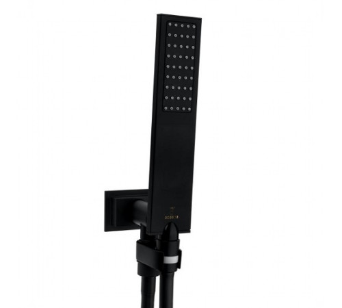 УЦЕНКА Ручной душ Bossini Flat One моноструя черный матовый B00270.073_УЦ