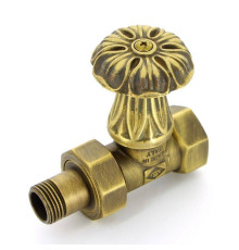 Вентиль радиаторный ручной Carlo Poletti Artistic 1/2 НВ прямой бронза V67710MA