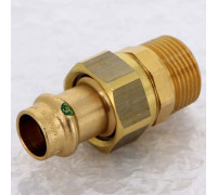 Муфта разъёмная пресс-Н бронза Viega Sanpress 15x3/4 140878