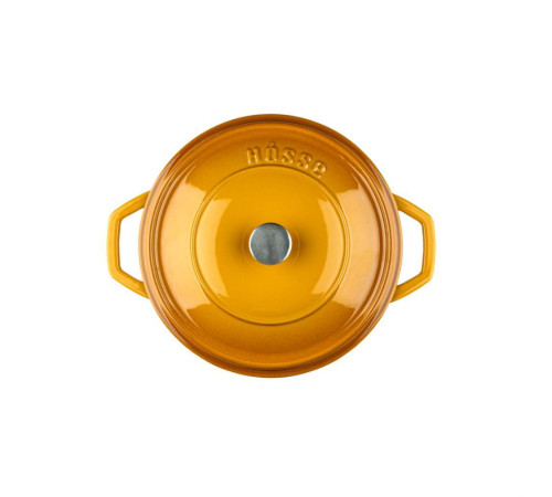 Кастрюля глубокая Hascevher Yeni Derin 24 см желтая A902524