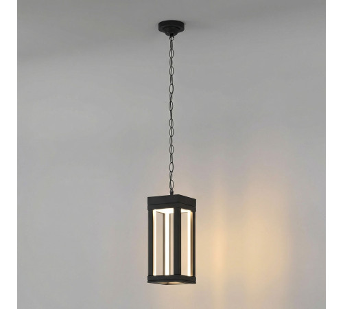 Уличный подвесной светодиодный светильник Frame LED IP54 1528 TECHNO LED черный