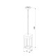 Уличный подвесной светодиодный светильник Frame LED IP54 1528 TECHNO LED черный