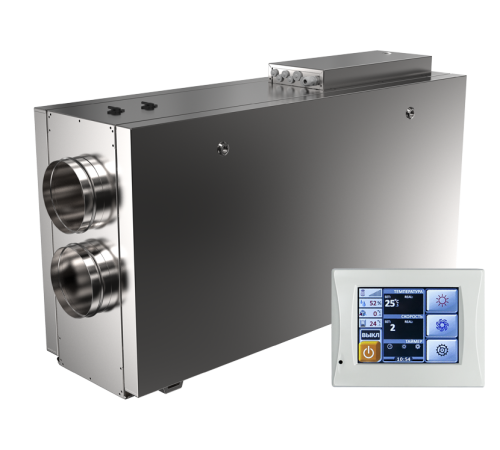 Приточно-вытяжная установка SHUFT UniMAX-P 2200SE EC с электронагревателем НС-1085412