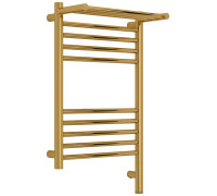Полотенцесушитель электрический Сунержа Богема 3.1 с 1 полкой 400x600 мм правый золото глянец 03-6007-6040