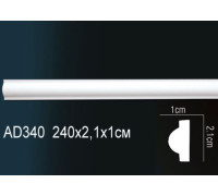 Молдинг Perfect AD340 полиуретановый 2000х25х12 мм AD340