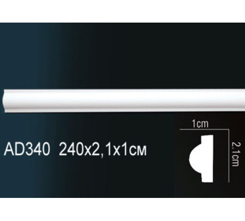 Молдинг Perfect AD340 полиуретановый 2000х25х12 мм AD340