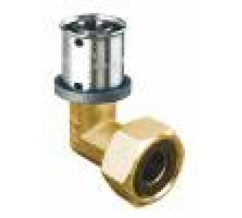 Угольник пресс FAR 16x2 мм x 1/2 с накидной гайкой латунь 4922 1601