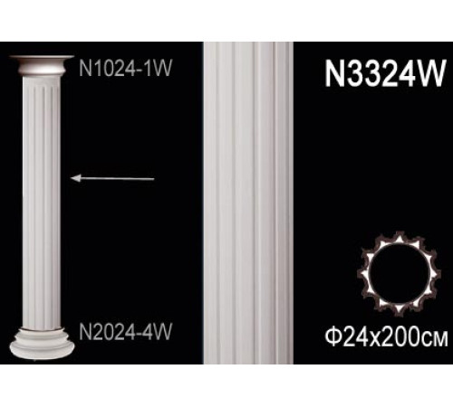 Тело колонны Perfect N3324W полиуретан N3324W