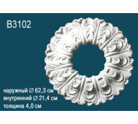 Розетка потолочная под люстру Perfect B3102 полиуретановая с орнаментом 555 мм B3102
