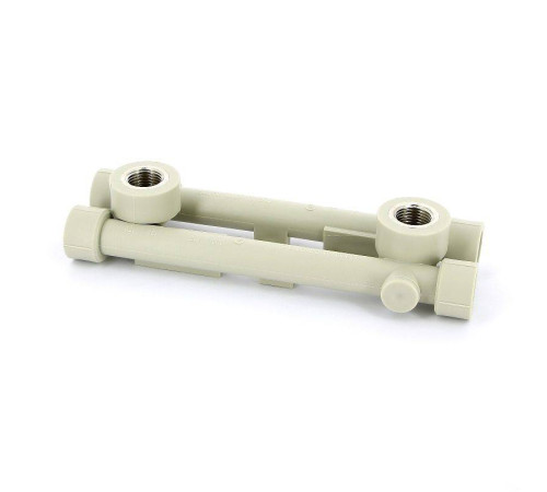 Водорозетка полипропиленовая двойная проходная FV-Plast 20x1/2 221020