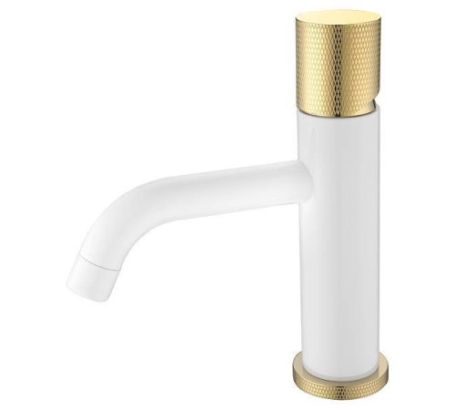 Смеситель для раковины Boheme Stick White Touch Gold 121-WG.2