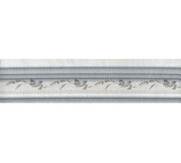 Бордюр багет Kerama Marazzi Кантри Шик серый декорированный 20х5 см BLB029