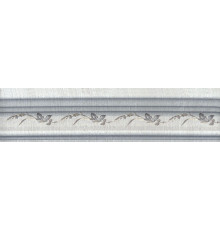Бордюр багет Kerama Marazzi Кантри Шик серый декорированный 20х5 см BLB029