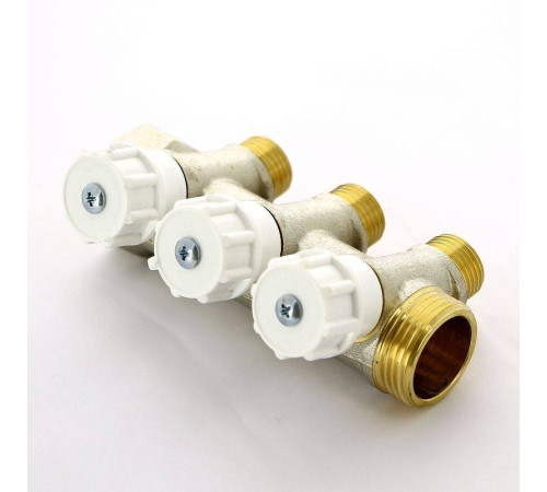 Коллектор никелированный Itap 465 1 НВ 3 выхода 1/2 Н 38 мм 465 1-3