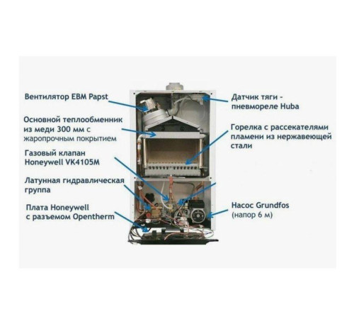 Газовый настенный котел Baxi ECO Life 1.24F 24 кВт одноконтурный 7814105