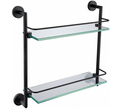 Полка стеклянная двойная Allen Brau Priority черная 6.31015-31