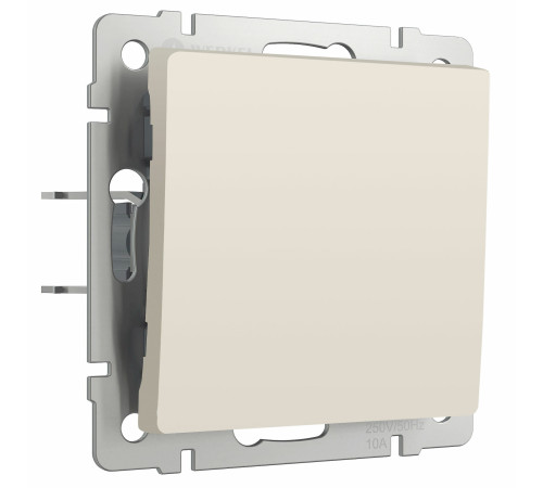 Выключатель одноклавишный (айвори матовый) W1110062
