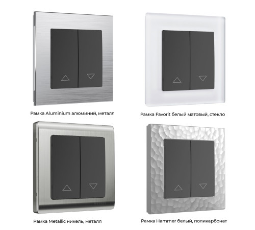 Выключатель жалюзи (черный матовый) W1124508