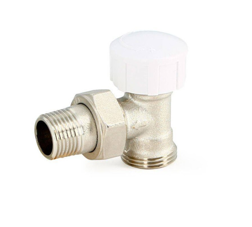 Вентиль термостатический Uni-Fitt угловой HH 1/2 x 3/4 EK никелированный 167V2300