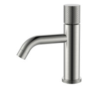Смеситель для раковины Boheme Stick Touch длина излива 13.5 см без донного клапана nickel brush 121-NB.2