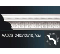 Карниз потолочный Perfect AA026 полиуретановый с рисунком AA026