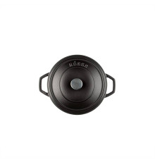 Кастрюля глубокая Hascevher Y DT 20 см Black Mat A900020