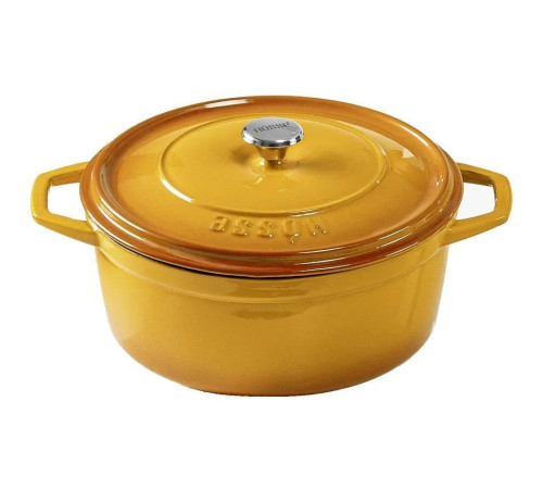 Кастрюля глубокая Hascevher Yeni Derin 24 см желтая A902524