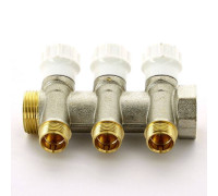 Коллектор никелированный Itap 465 1 НВ 3 выхода 1/2 Н 38 мм 465 1-3