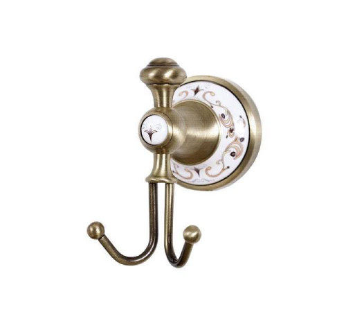 Крючок для ванной Boheme Provanse двойной подвесной бронза 10806