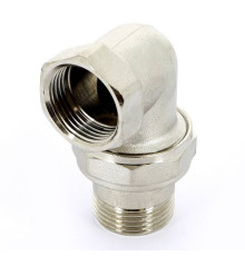 Разъемное соединение Tiemme 2 НВ угловое никелированное с прокладкой O-ring 1500543