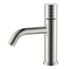 Смеситель для раковины Boheme Stick Diamond высота излива 7.6 см шлифованный никель 121-NB