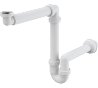 Сифон для умывальника Alca Plast экономящий пространство 5/4 A434