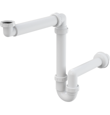 Сифон для умывальника Alca Plast экономящий пространство 5/4 A434