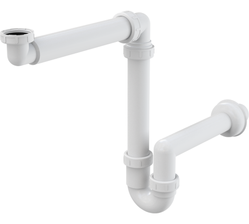 Сифон для умывальника Alca Plast экономящий пространство 5/4 A434