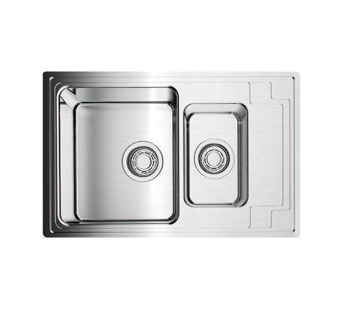 Кухонная мойка Omoikiri Mizu 78-2-IN нержавеющая сталь 78x48 см 4973731