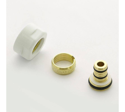 Соединитель для металлопластиковой трубы Carlo Poletti 16.2х2.6 мм белый A58513E