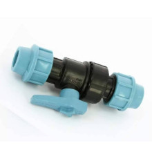 Кран шаровый компрессионный Unidelta 25x25 ПНД 1070025000001