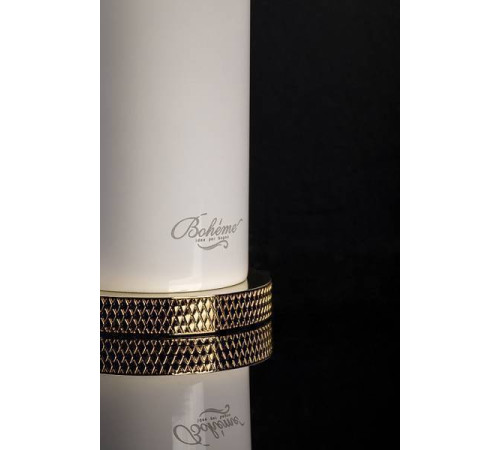 Смеситель для раковины Boheme Stick White Touch Gold 121-WG.2