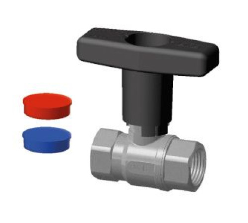 Кран шаровой FAR 1/2 ВР высокая черная ручка 3036 M12C