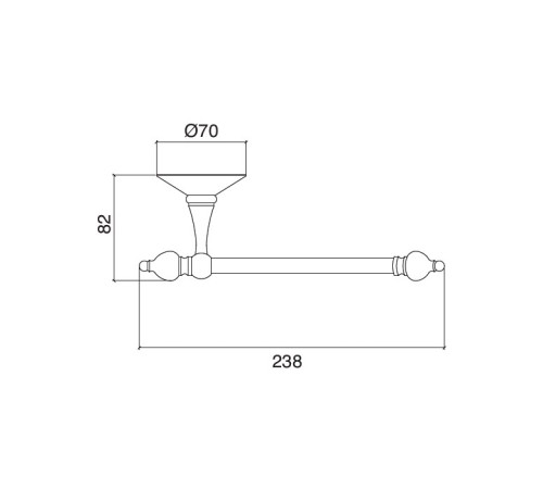 Держатель для туалетной бумаги SBORDONI Flora бронза FL102BR