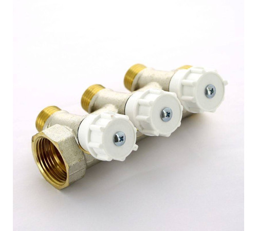 Коллектор никелированный Itap 465 1 НВ 3 выхода 1/2 Н 38 мм 465 1-3